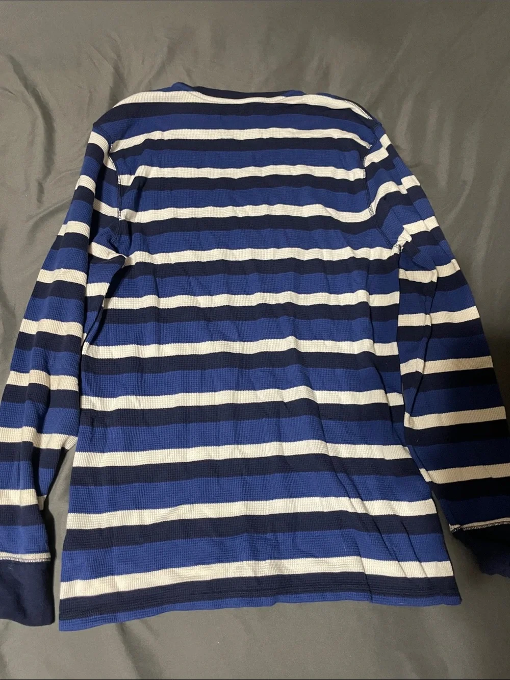 Polo by Ralph Lauren Navy & White Striped Crewneck